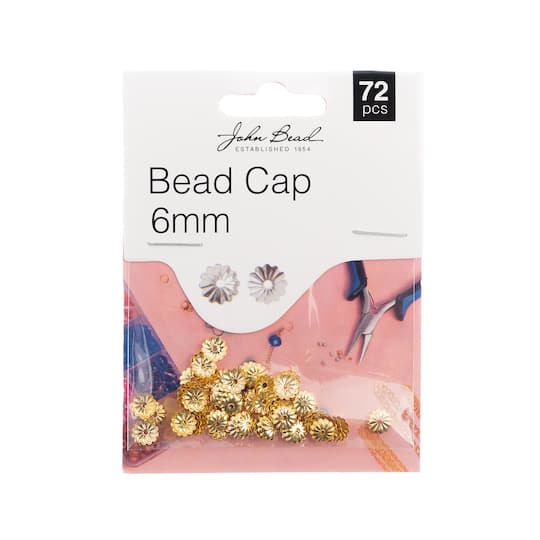 John Bead Must Have Findings 6mm Bead Caps